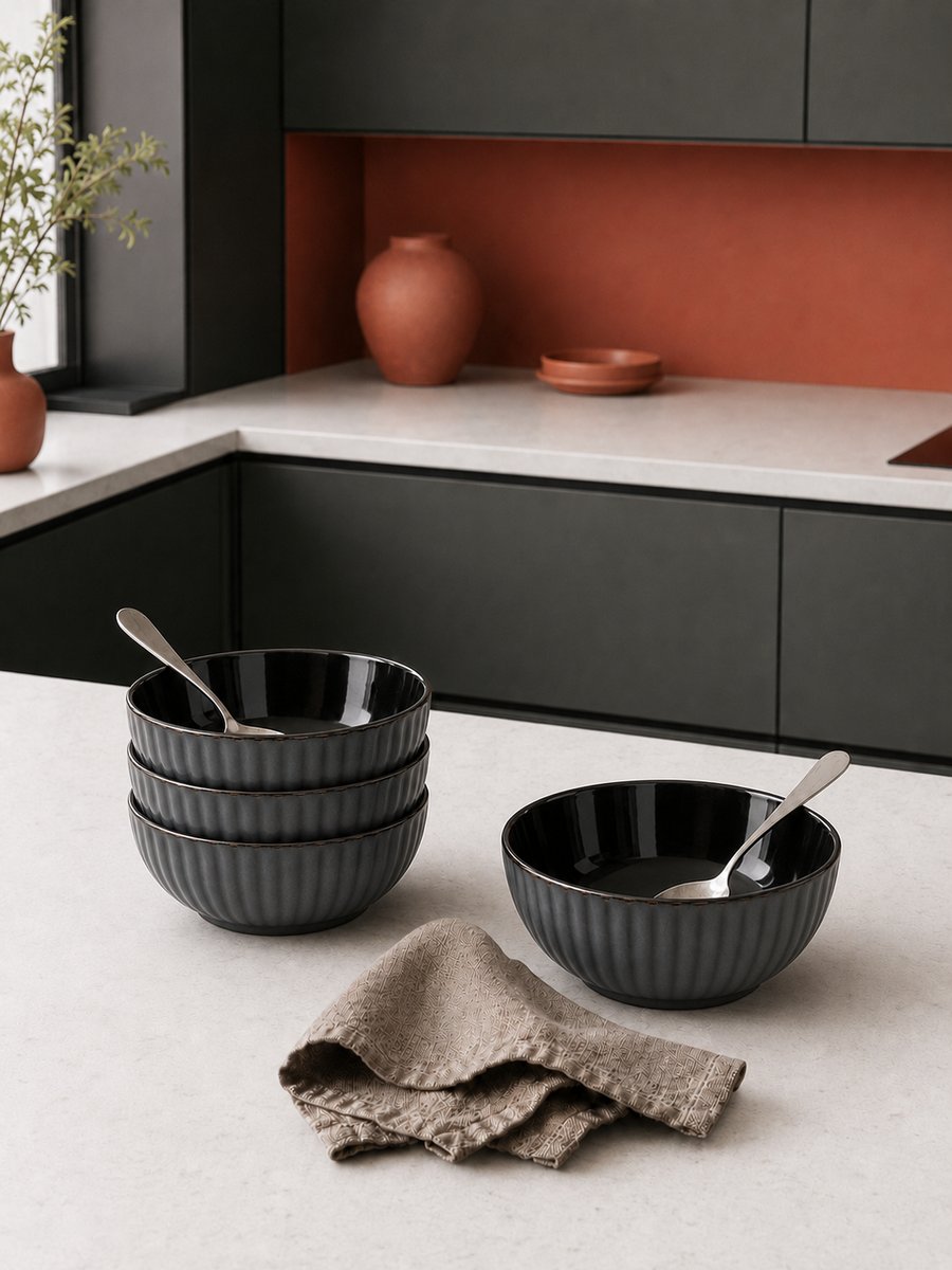 Миска MÜGE Ostita Grey Black