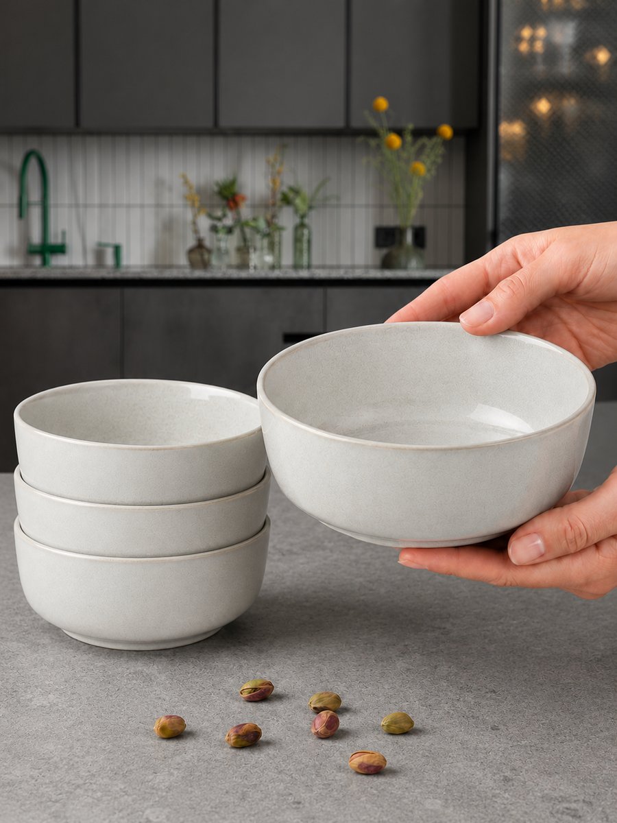 Миска MÜGE Oula Cream White