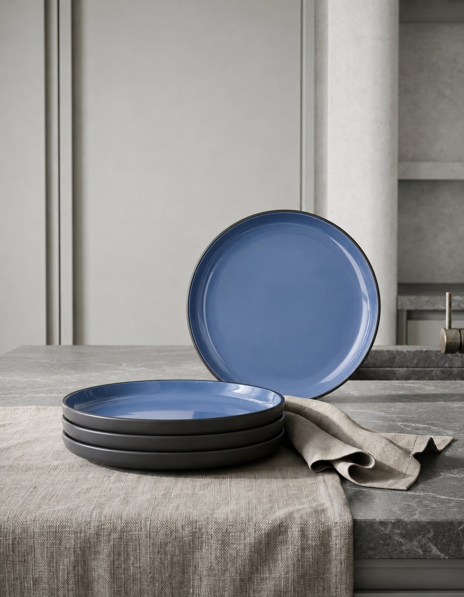 MÜGE Oula Matte Blue dinner plate